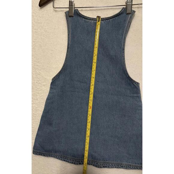 VTG 90s Tweety Bird Denim Dress Embroidered Y2K Looney Tunes Kids Size 5 - Picture 7 of 7